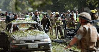 Three die in blast near NATO HQ in Kabul